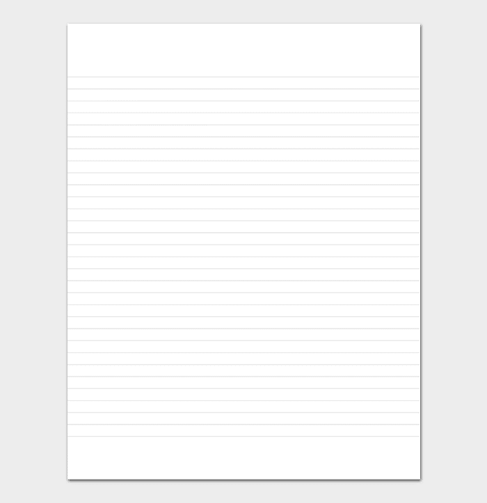 دانلود رایگان نمونه کاغذ A4 خط دار و خط کشی شده pdf
