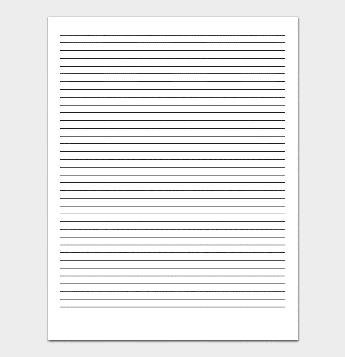 دانلود کاغذ خط دار ساده مرسوم word